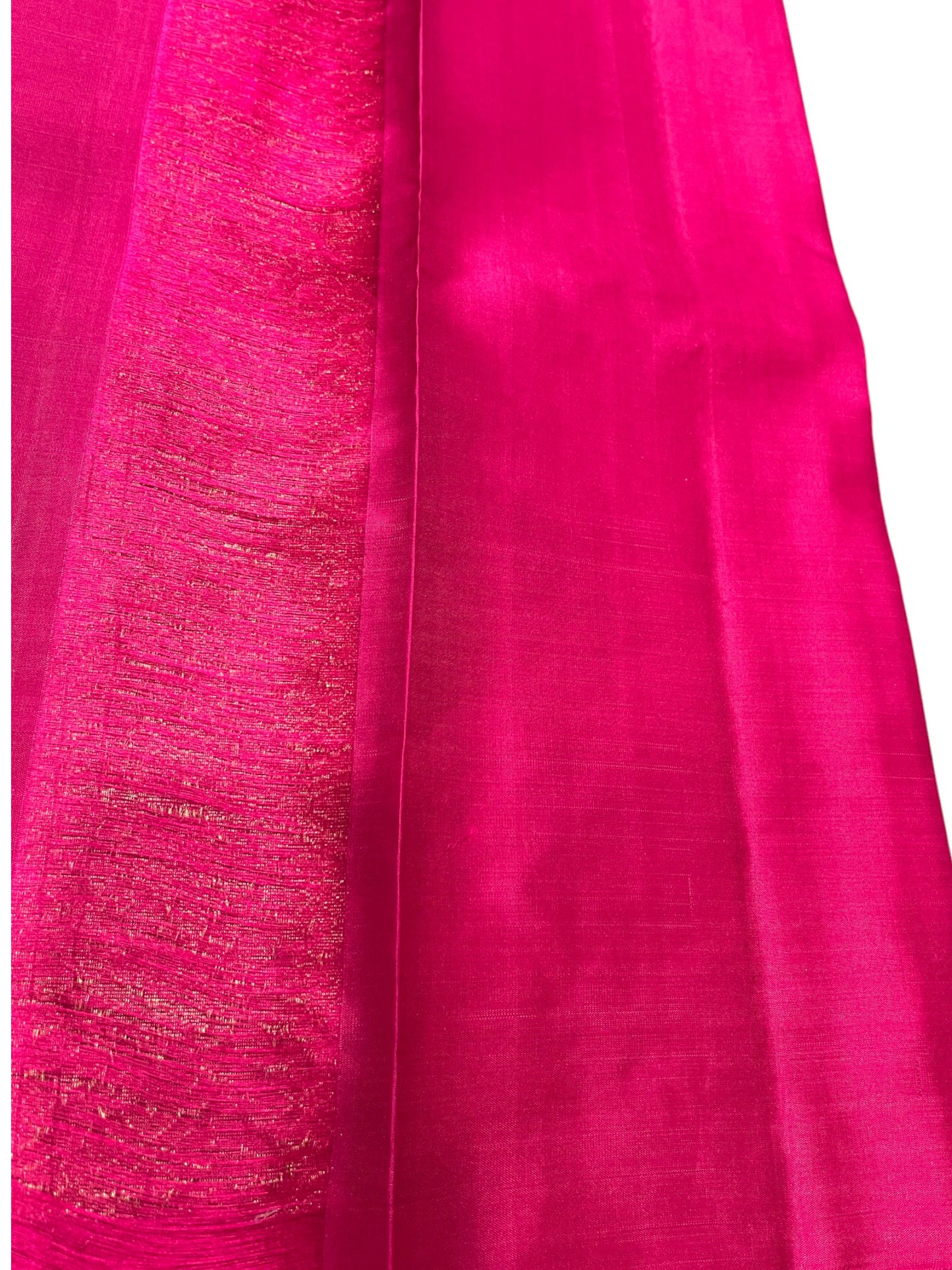 Southloom Premium Handloom Bridal Kanchipuram Silk Saree with Korvai Work (Grey & Magenta)