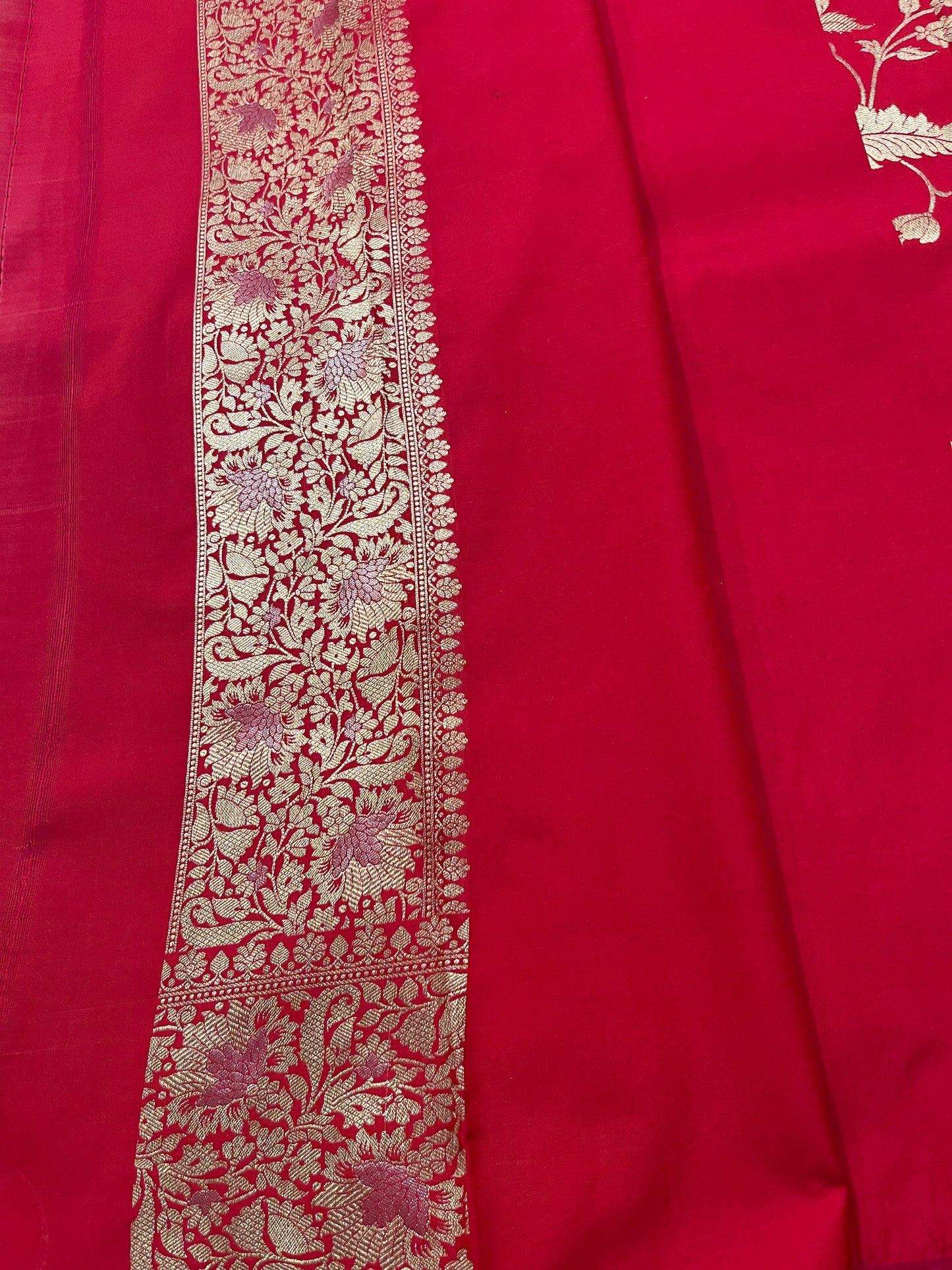 Southloom Pure Banarasi Silk Saree with Woven Work on Body and Borders