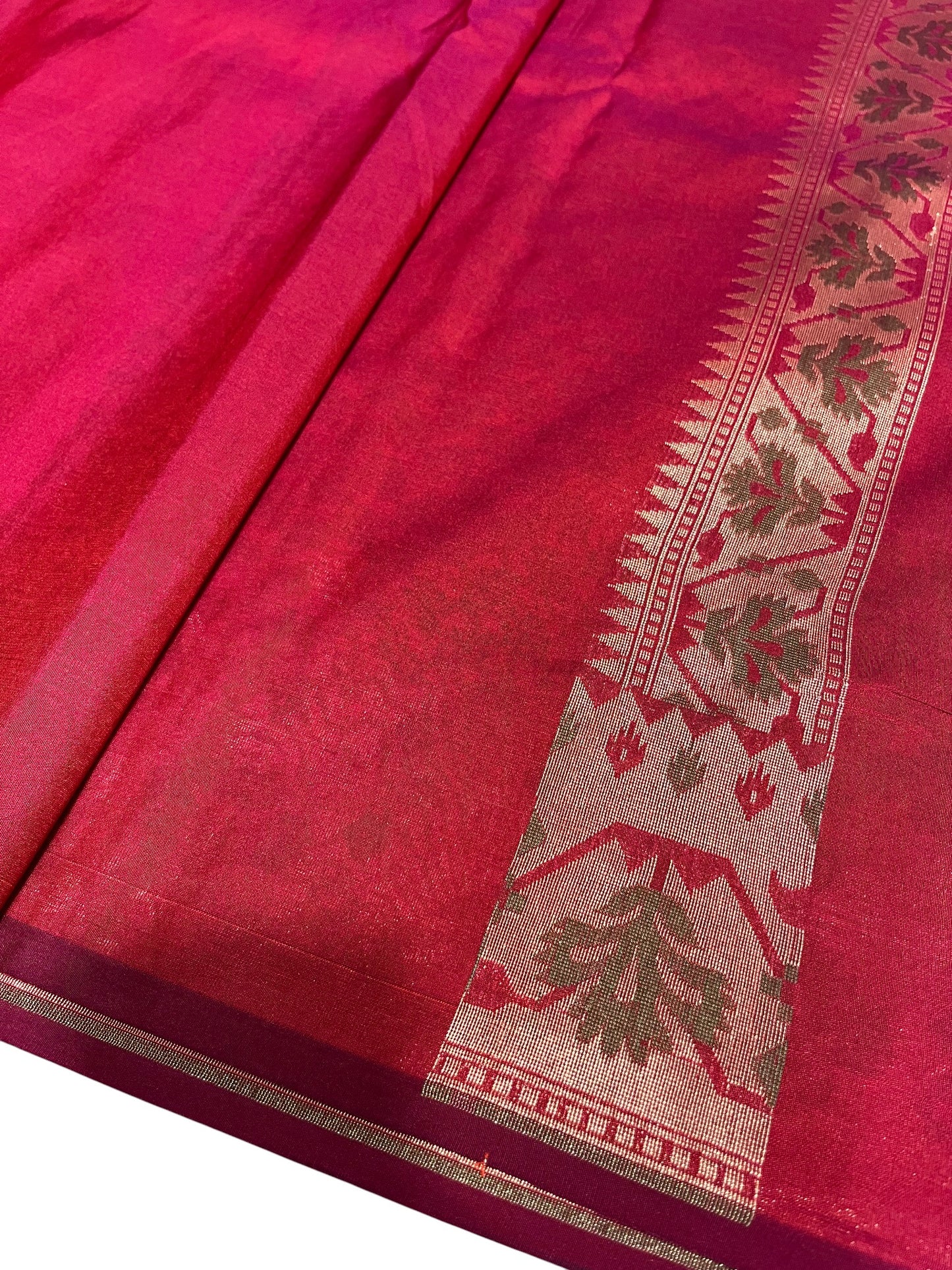 Southloom Banarasi Silk Saree with Woven Work on Body and Borders