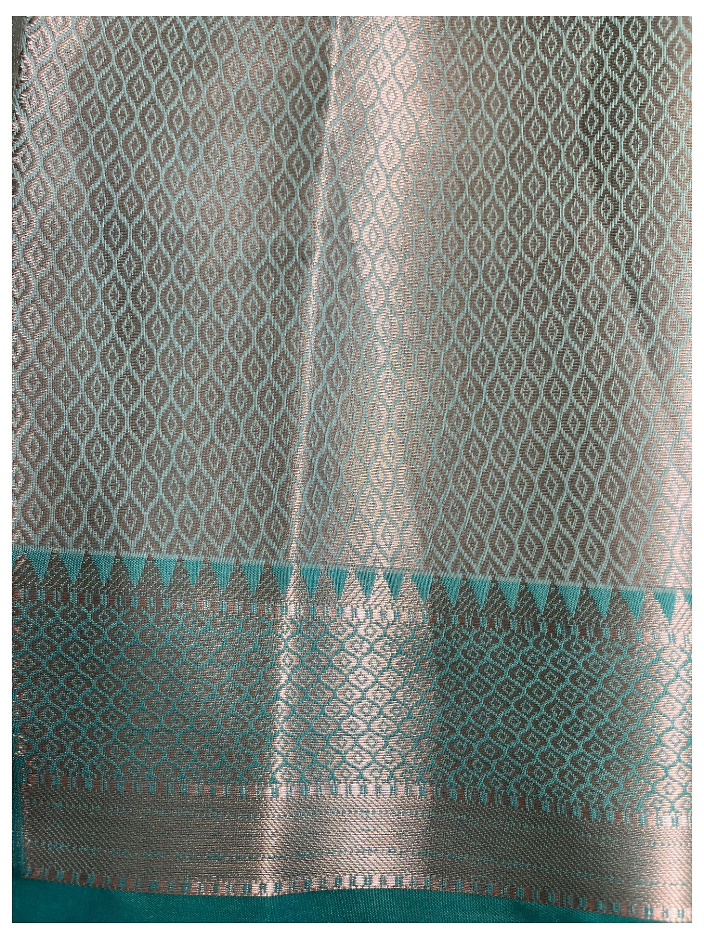 Southloom Tissue Banarasi Silk Saree with Woven Work on Body and Borders (Blue)