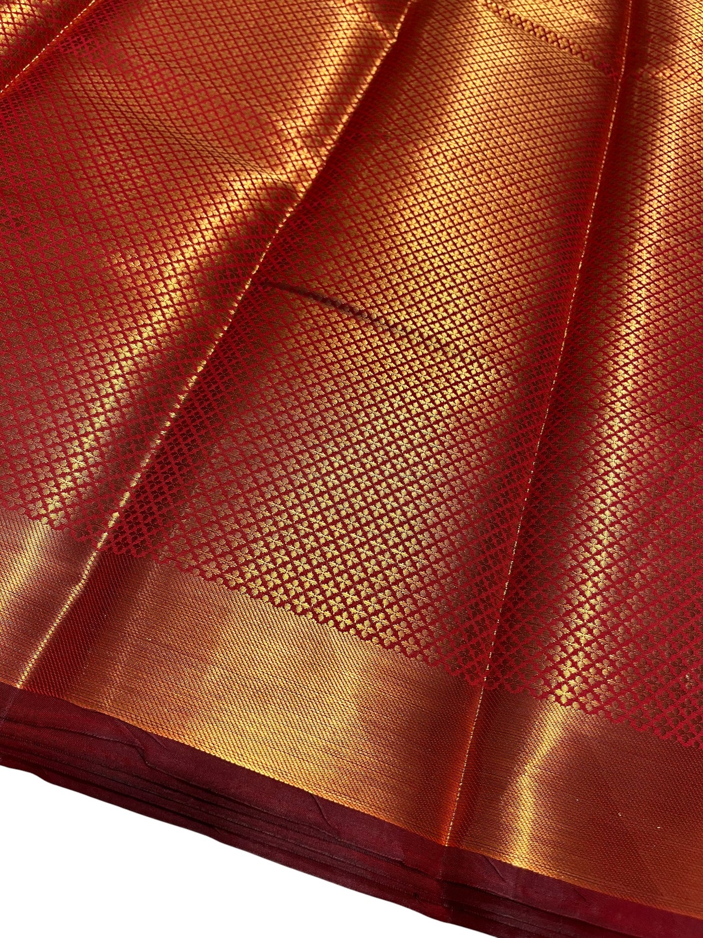 Southloom Premium Semi Silk Zari Work Brocade Saree in Bridal Red with Matching Pallu