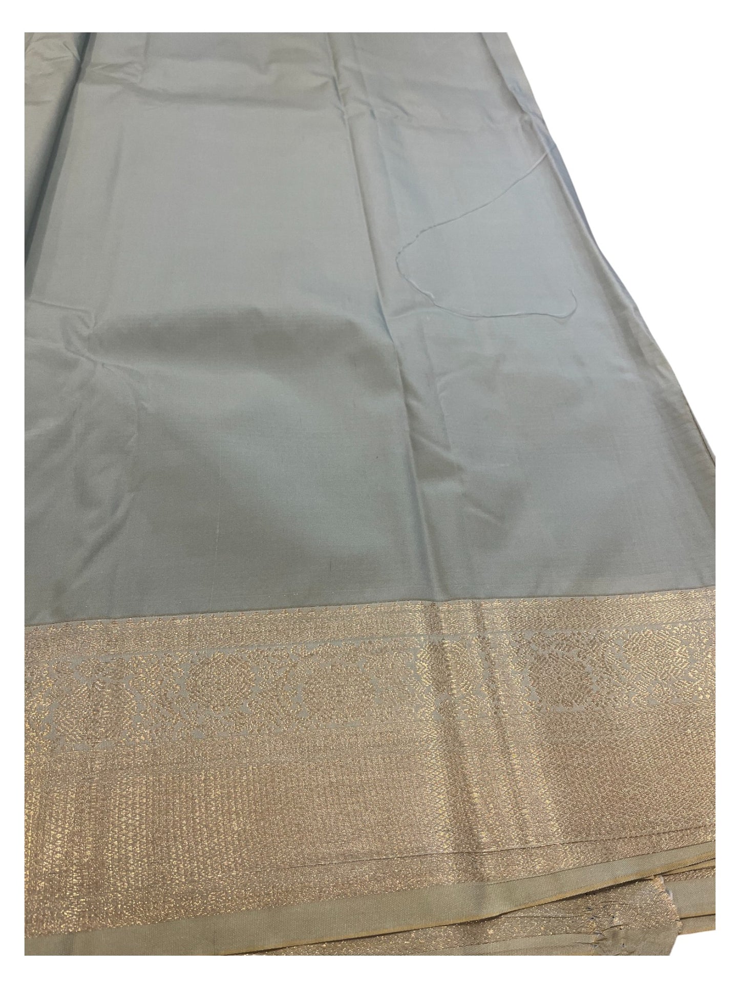 Southloom Banarasi Semi Silk Saree with Woven Work on Body(Blue)