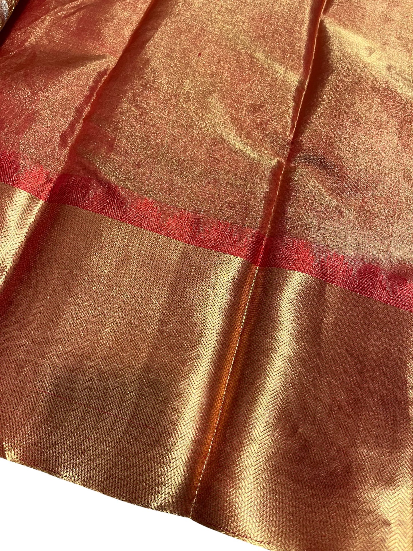 Southloom Pure Handloom Bridal Kanchipuram Silk Saree with Korvai Work
