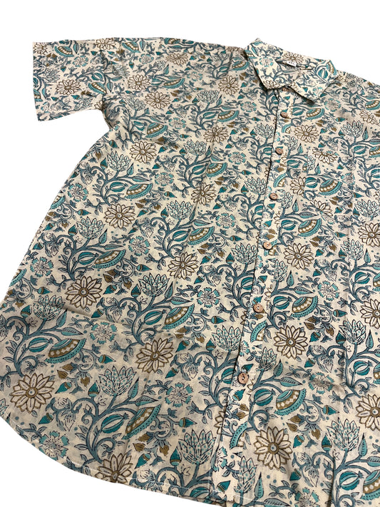 Southloom Jaipur Pure Cotton Printed Shirt For Men (4XL)