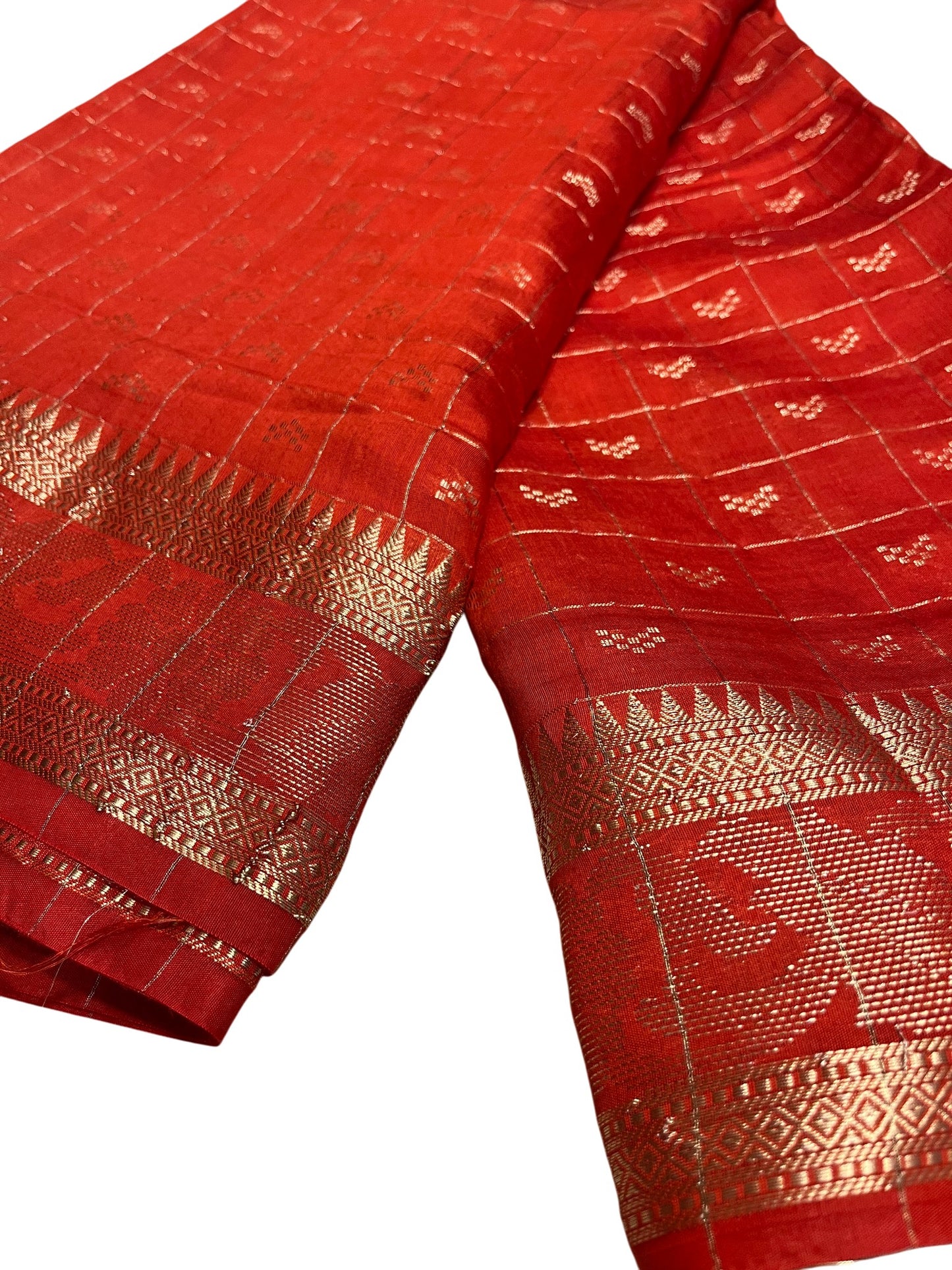 Southloom Georgete Banarasi Silk Saree with Woven Work on Body and Borders