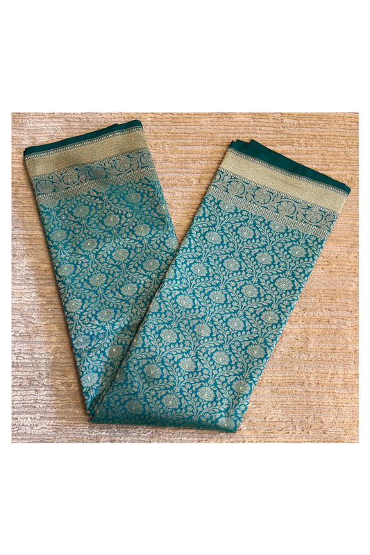 Southloom Banarasi Silk Saree with Woven Work in Blue