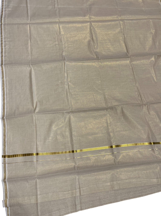 Southloom Kerala Tissue Kasavu Saree with 0.25 Inch