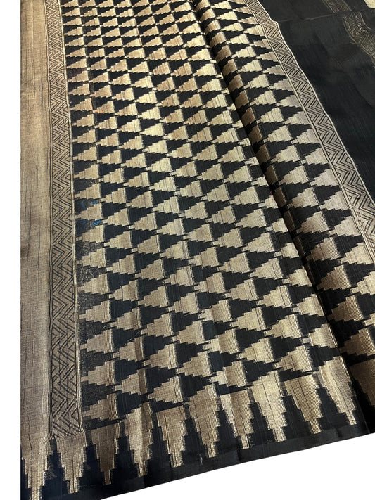 Southloom Banarasi Silk Saree with Woven Work on Body and Borders (Beige)