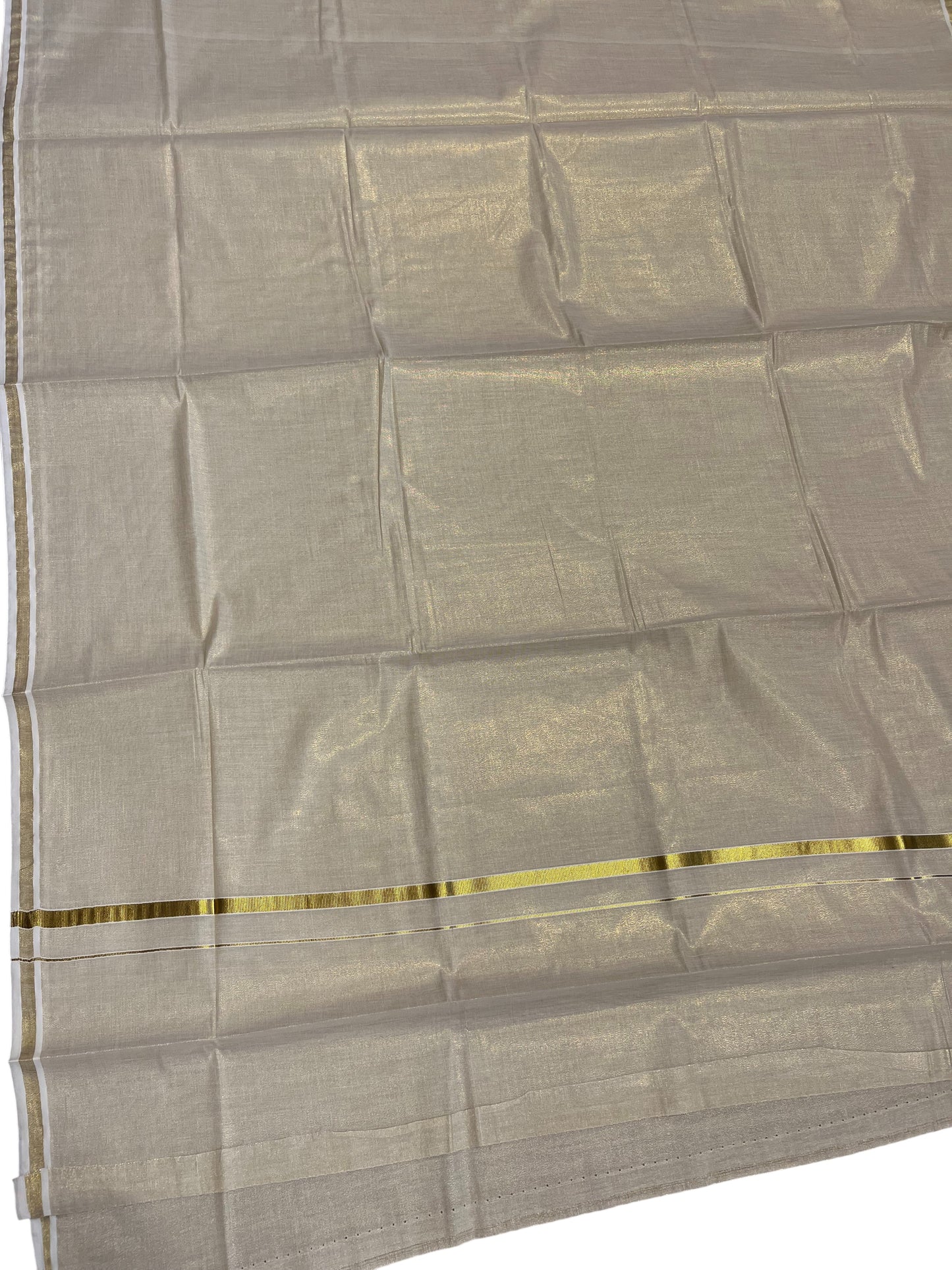 Southloom Kerala Tissue Kasavu Saree with 0.25 Inch