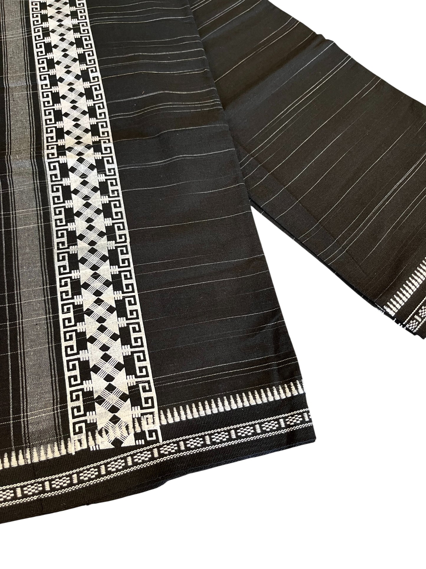 Southloom Black Printed Single Mundu / Otta Mundu / Lungi (South Indian Kerala Dhoti)