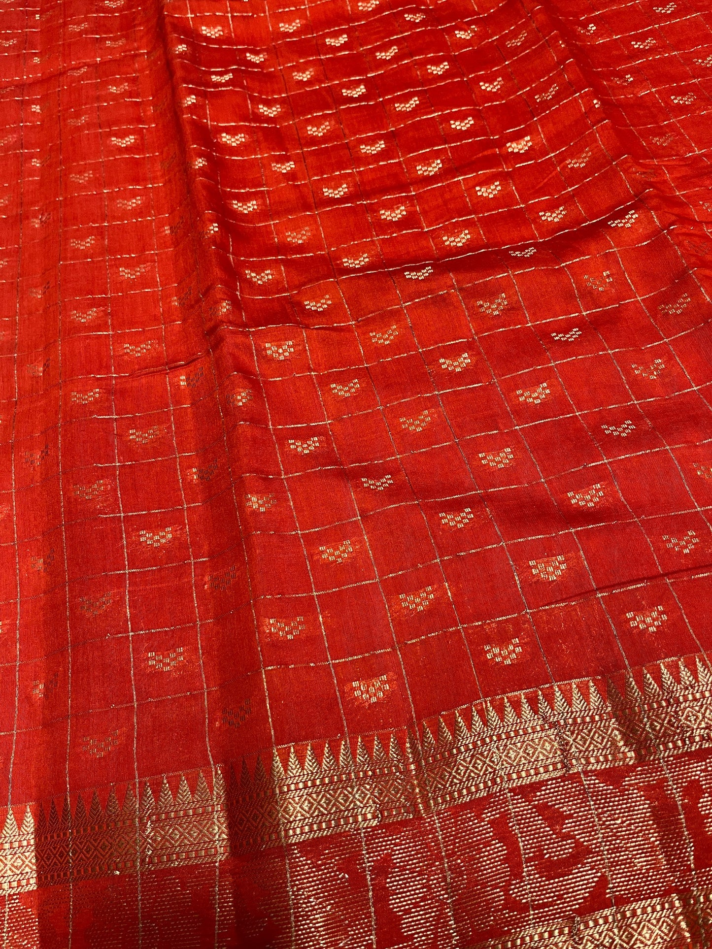 Southloom Georgete Banarasi Silk Saree with Woven Work on Body and Borders