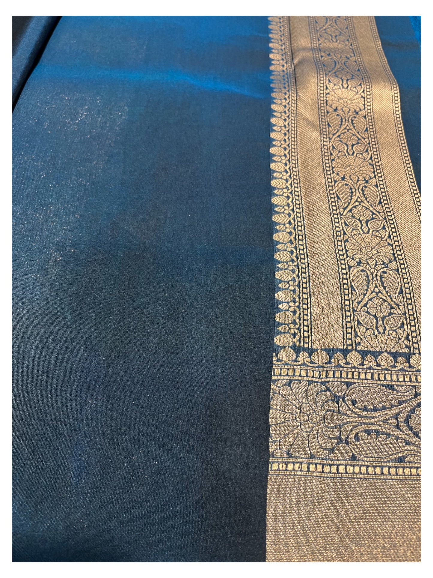 Southloom Banarasi Silk Saree with Woven Work on Body and Borders