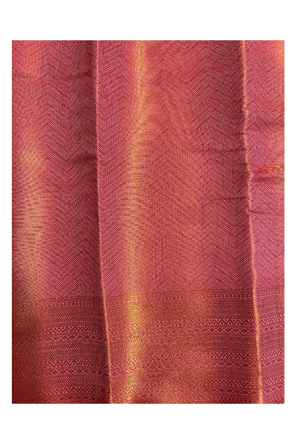 Southloom Banarasi Silk Brocade Bridal Saree WIth Woven Borders And Blouse Piece in Gold And Pink