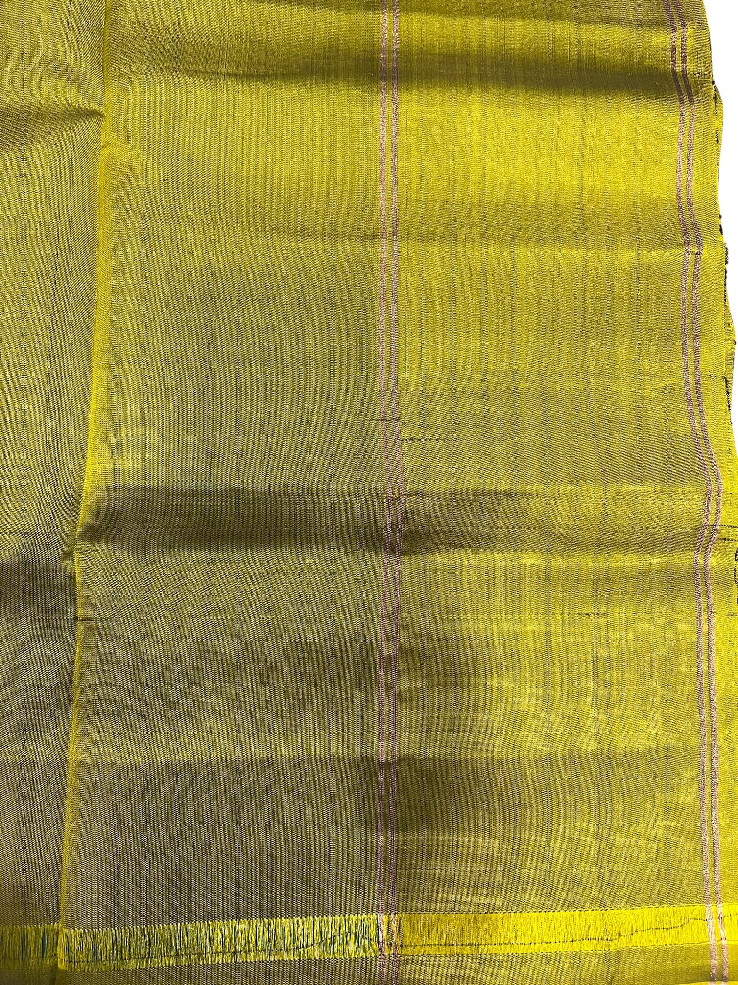 Southloom Pure Handloom Kanchipuram Silk Saree with Butta Work (Green & Blue)