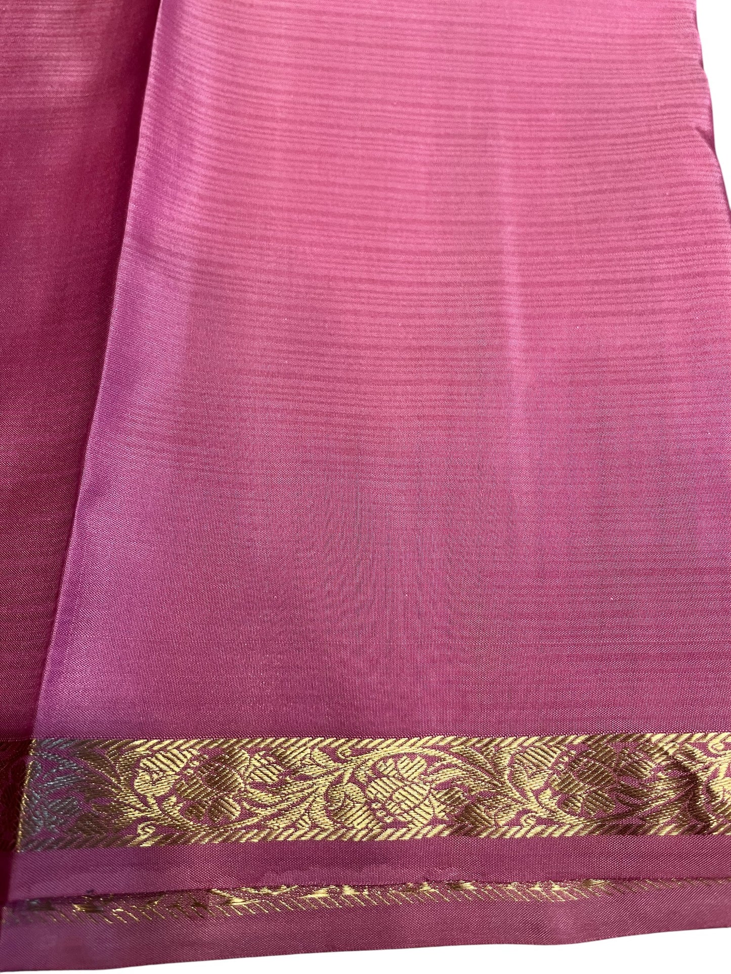 Southloom Pure Handloom Bridal Kanchipuram Silk Saree with Korvai Work (Green & Pink)