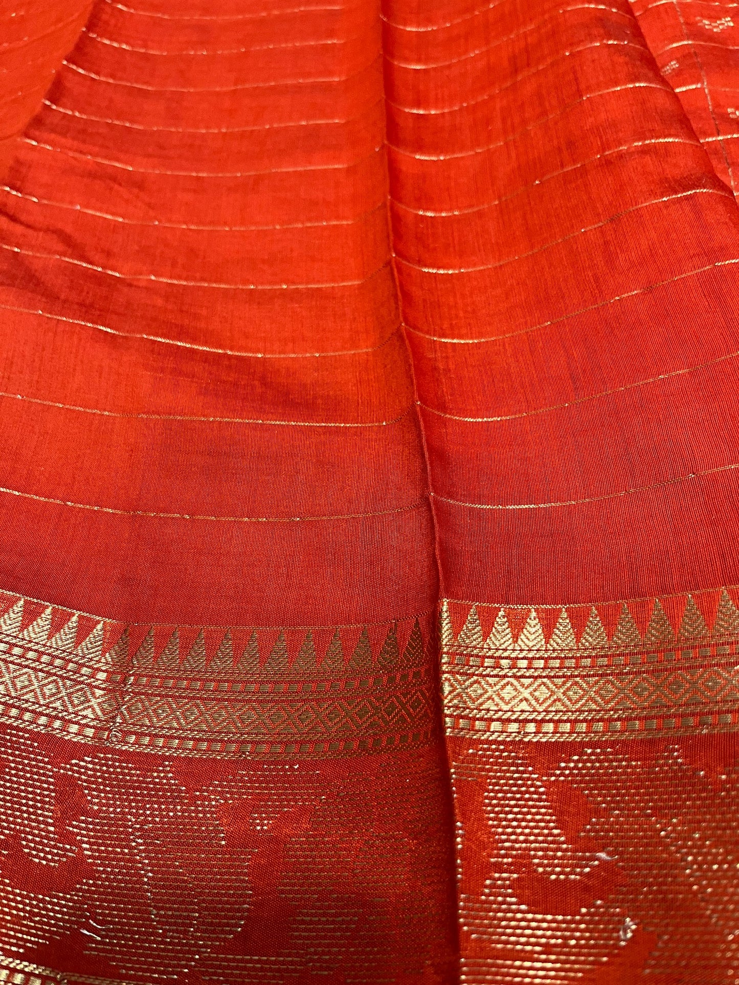 Southloom Georgete Banarasi Silk Saree with Woven Work on Body and Borders