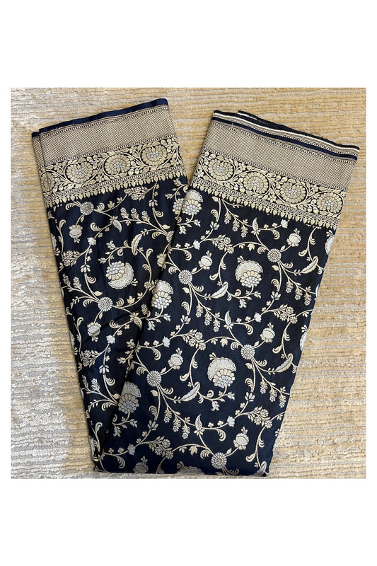 Southloom Banarasi Silk Saree with Woven Work in Blue