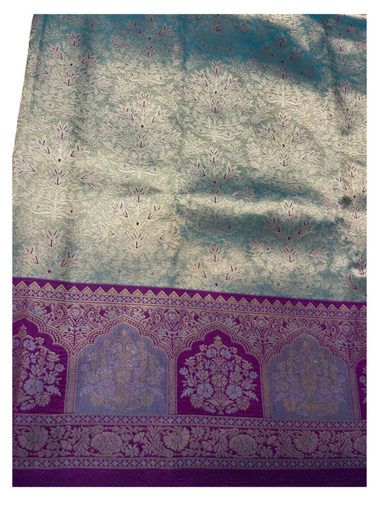 Southloom Semi Silk Saree with Woven Work on Body and Borders