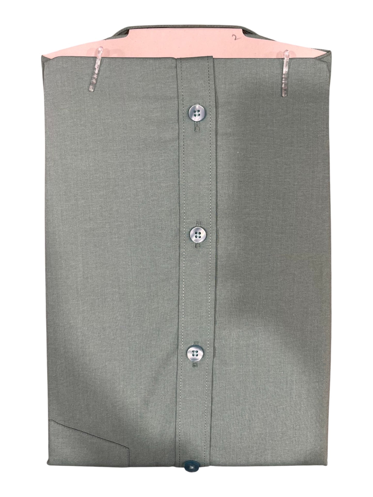 Southloom Pure Cotton Green Plain Shirt (38 HS)