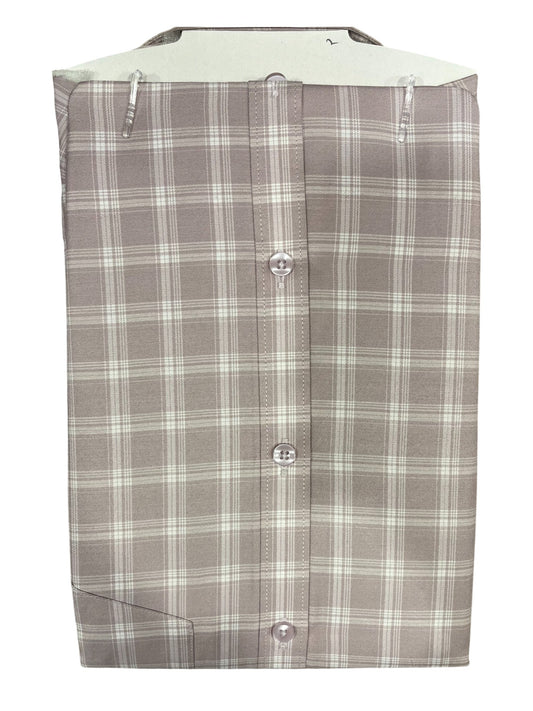 Southloom Pure Cotton Brown Cheack Shirt(XL FS)