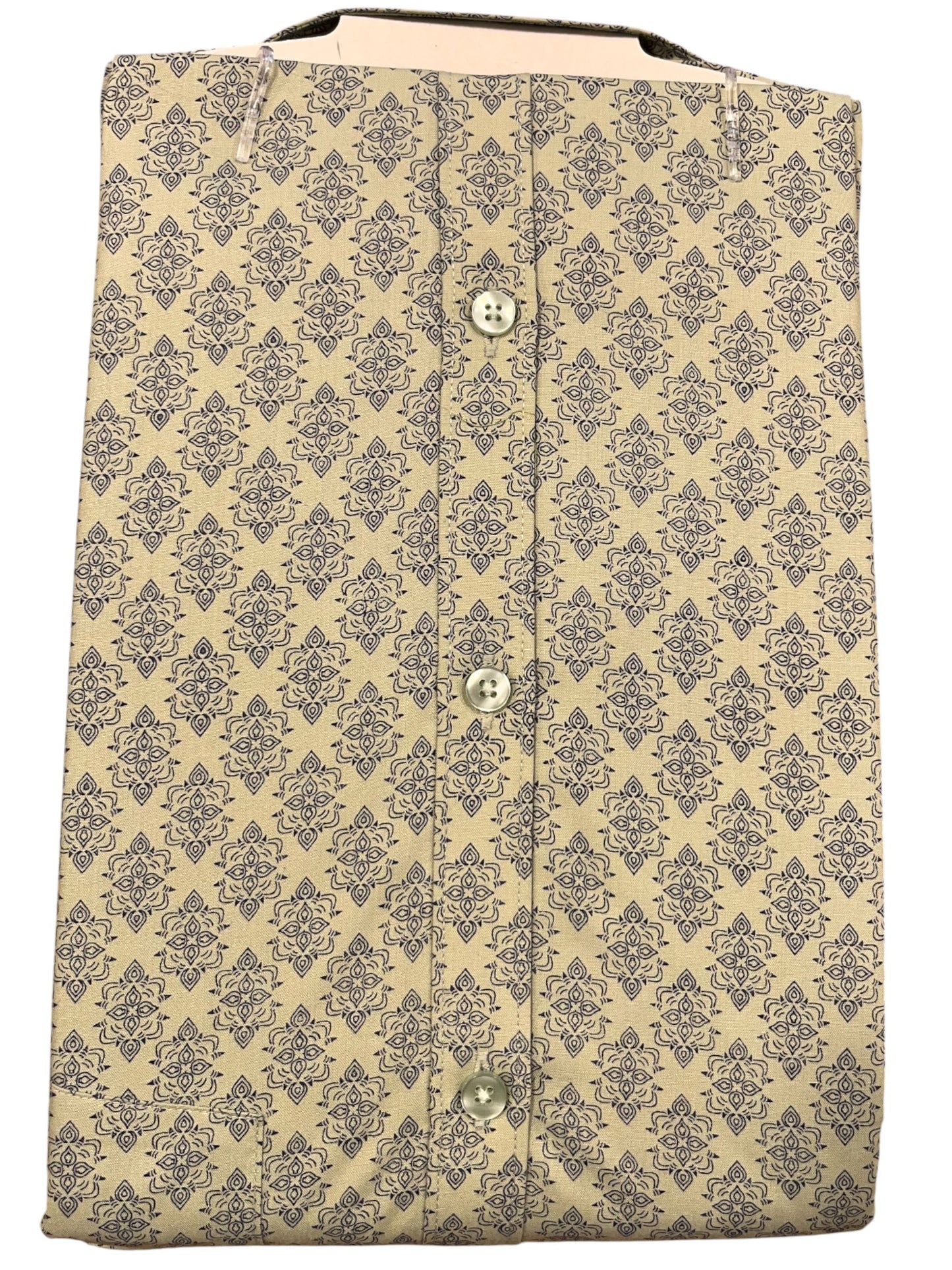 Southloom Pure Cotton Green Printed Shirt (44 FS)