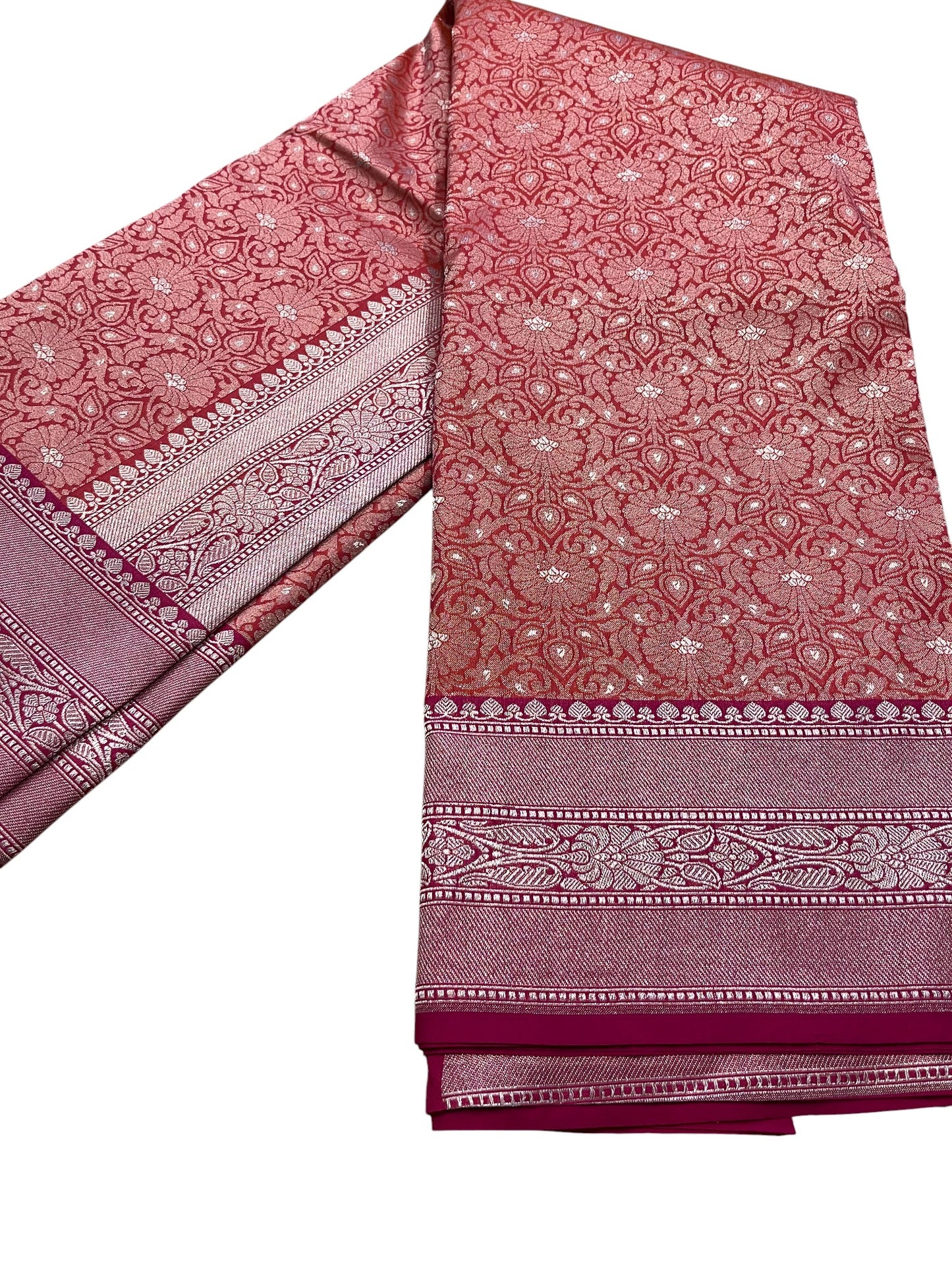 Southloom Pure Banarasi Silk Saree with Woven Work on Body and Borders