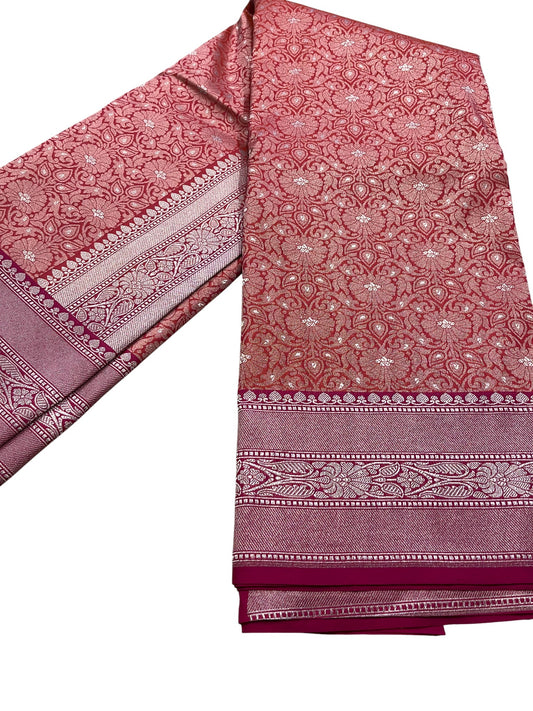 Southloom Pure Banarasi Silk Saree with Woven Work on Body and Borders