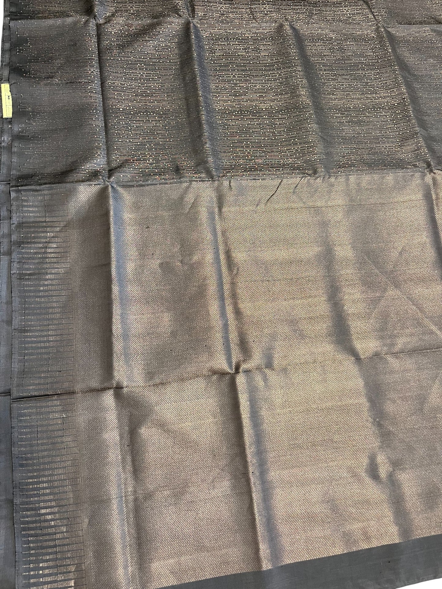 Southloom Pure Handloom Kanchipuram Silk Saree with Korvai Work (Grey)