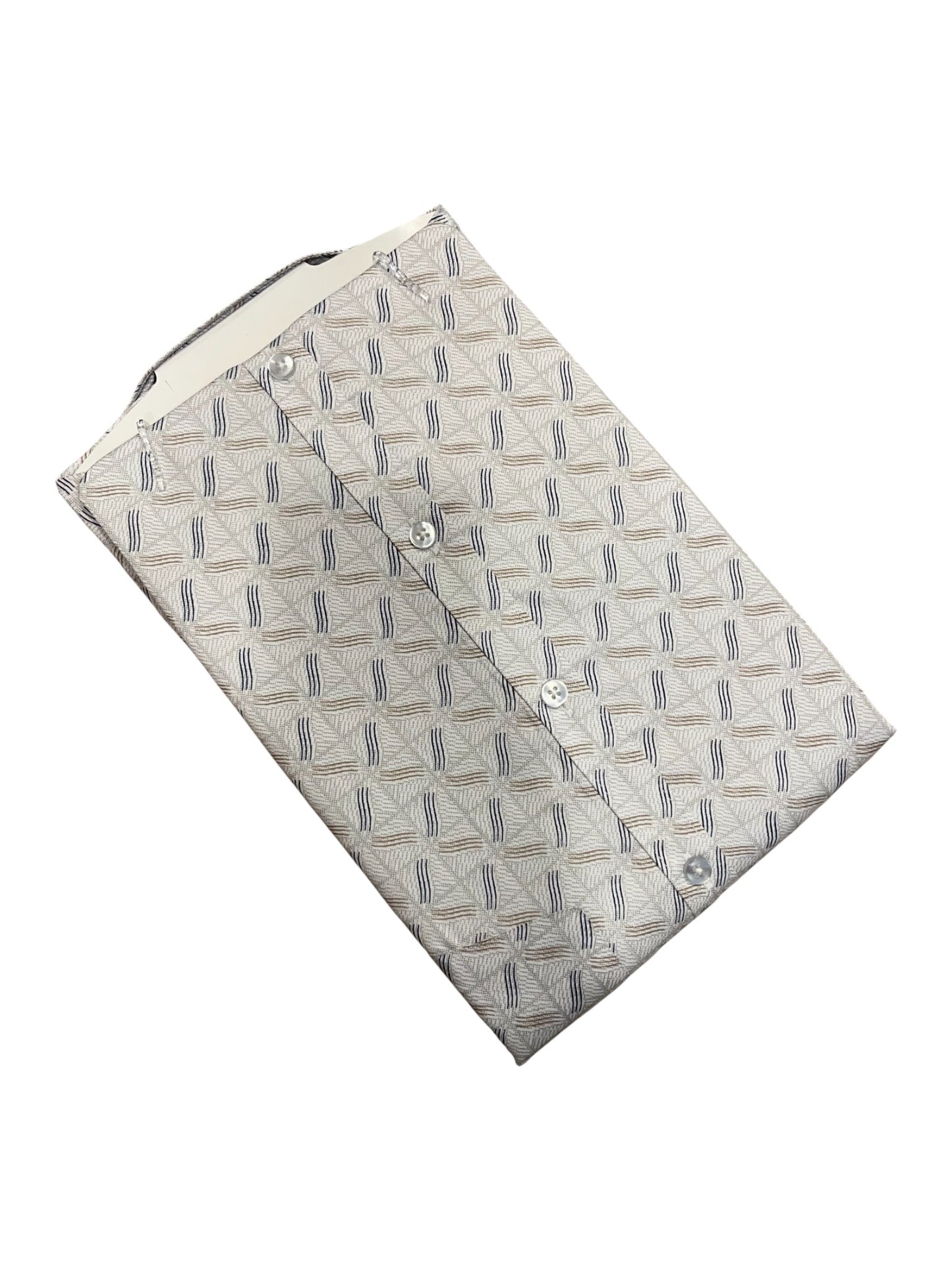 Southloom Pure Cotton Off-White Printed Shirt (XL HS)