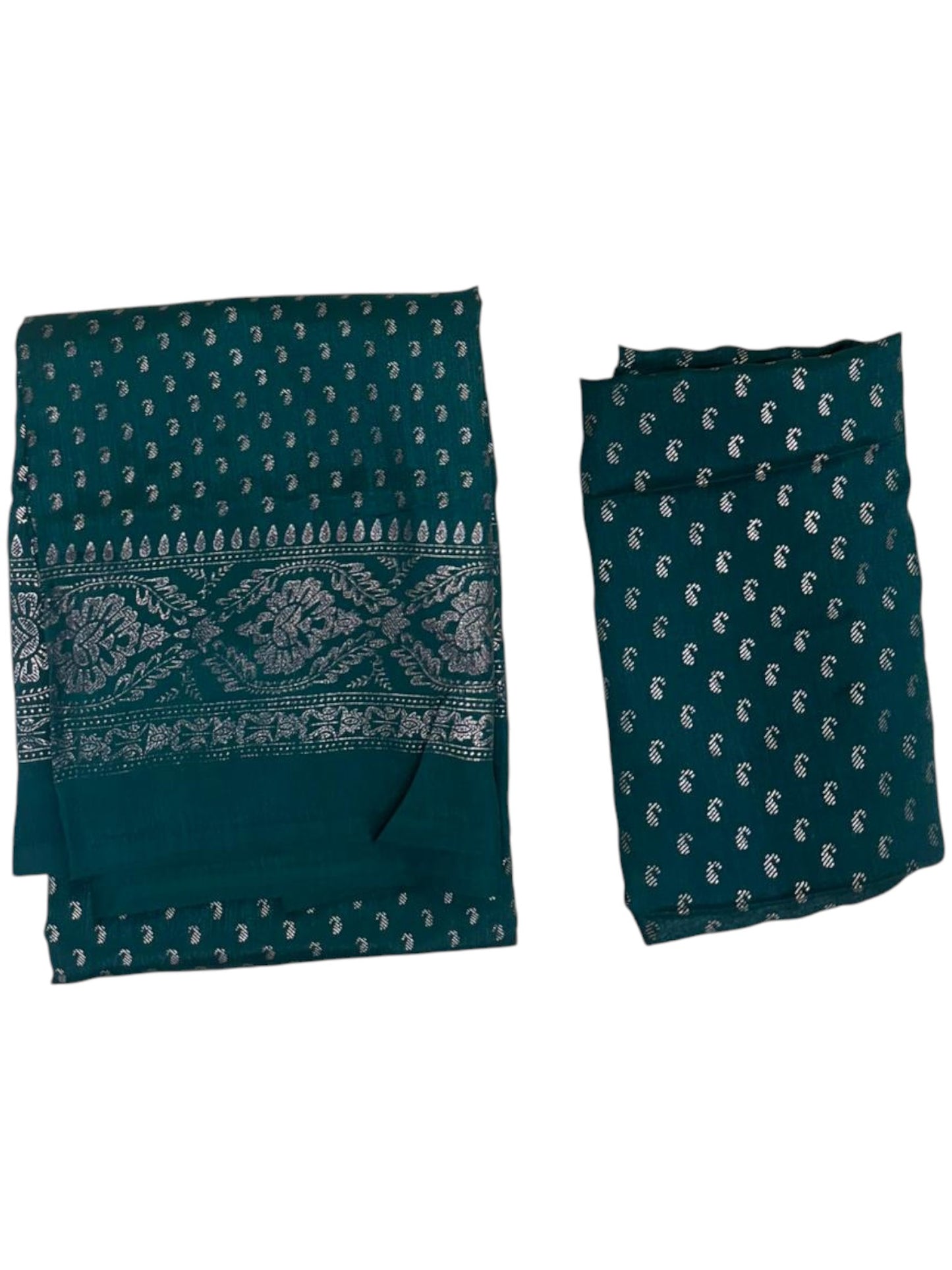 Southloom Semi UnStitched Check Dhavani Set with Pavada and Blouse Piece