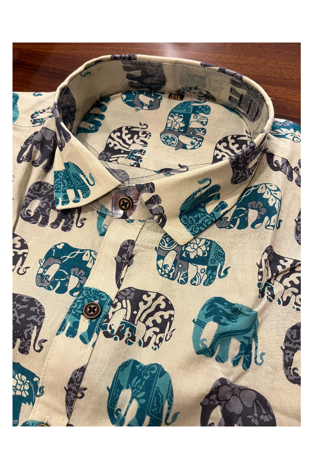 Southloom Jaipur Pure Cotton Printed Shirt For Men (3XL)
