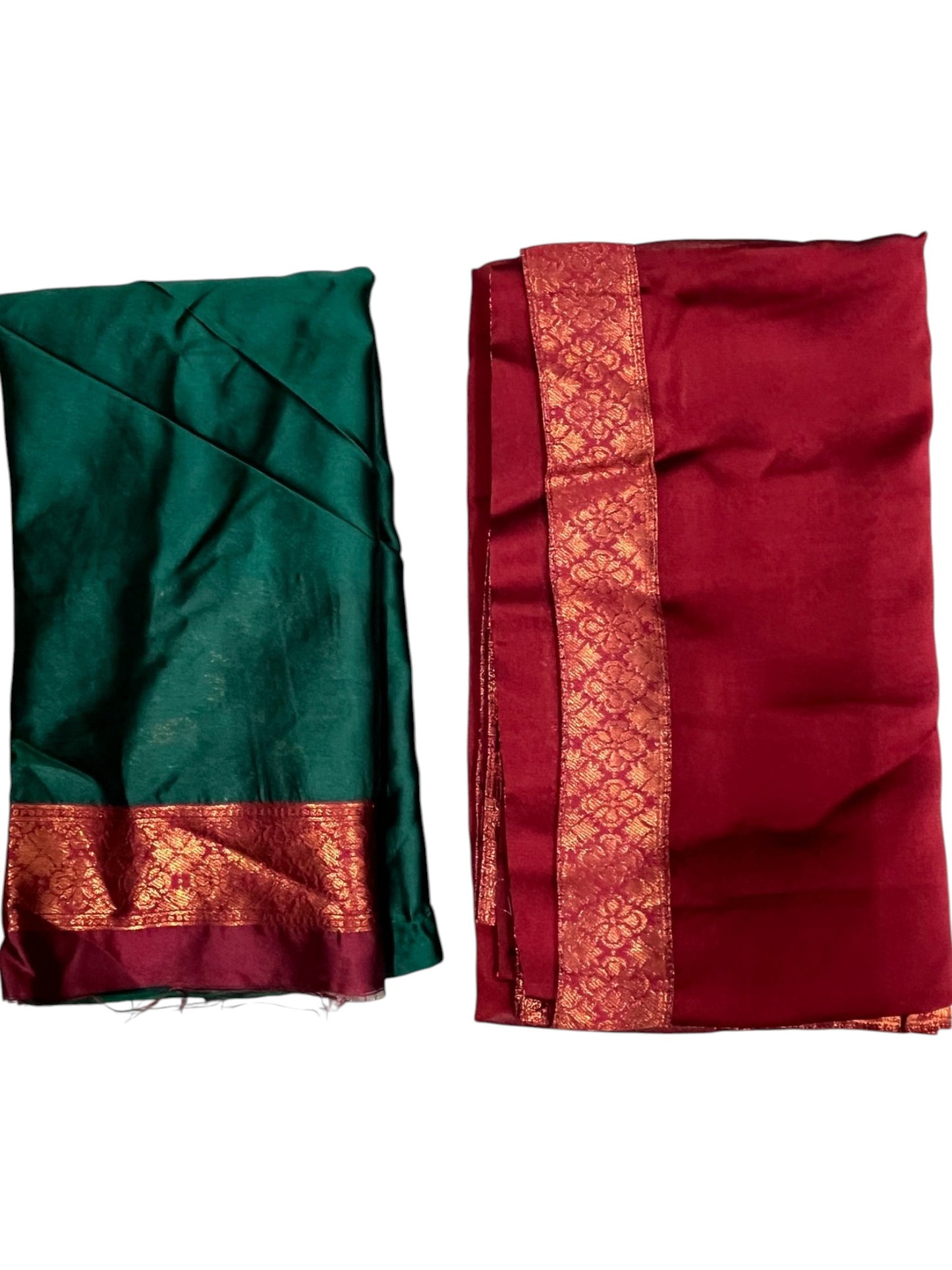 Southloom Semi Silk Dhavani Set with Pavada and Green Blouse PieceSLDHAVANI SL542