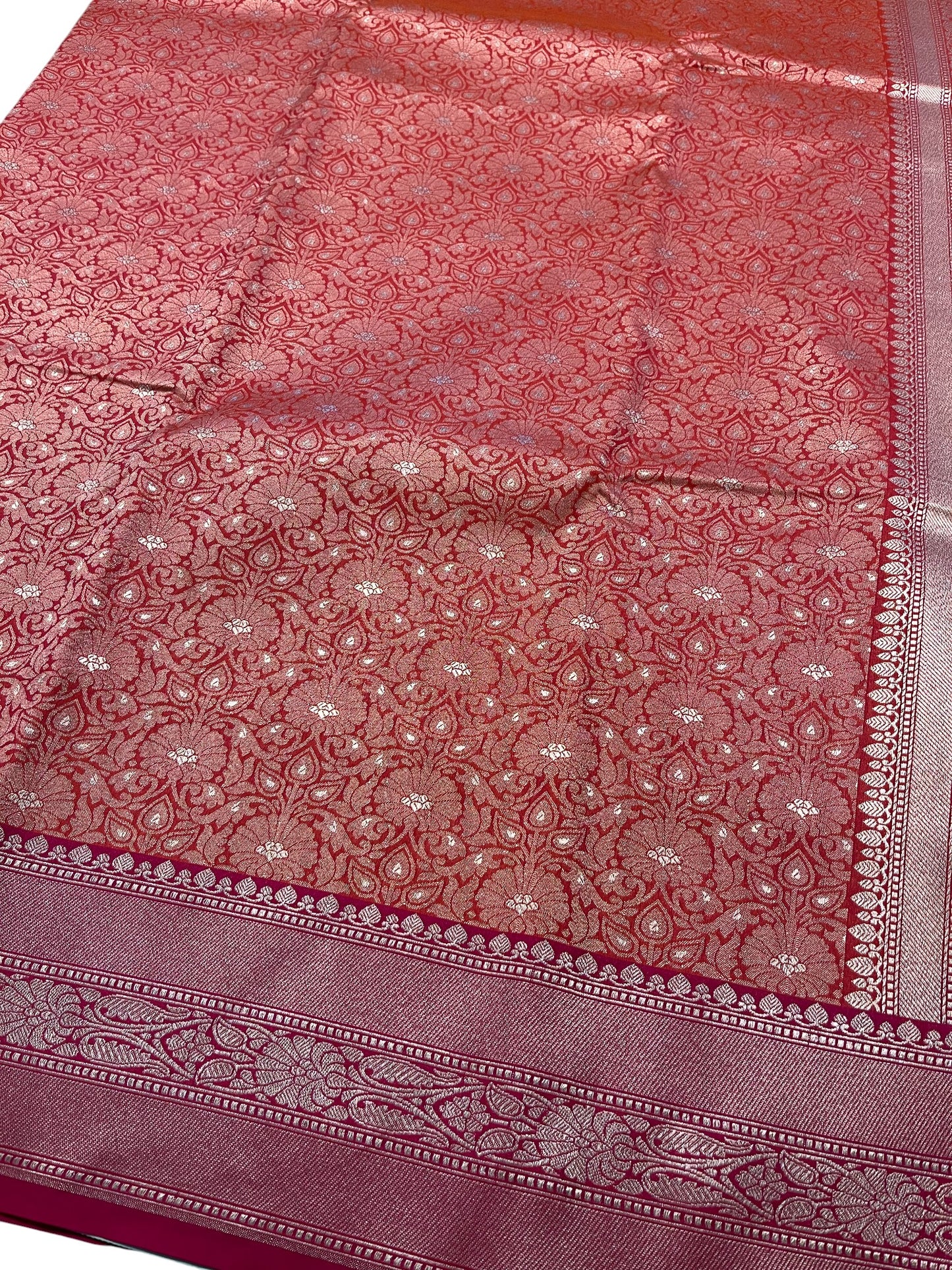 Southloom Pure Banarasi Silk Saree with Woven Work on Body and Borders