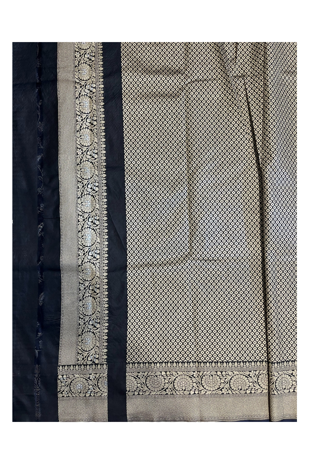 Southloom Banarasi Georgette Woven Work Saree in Blue