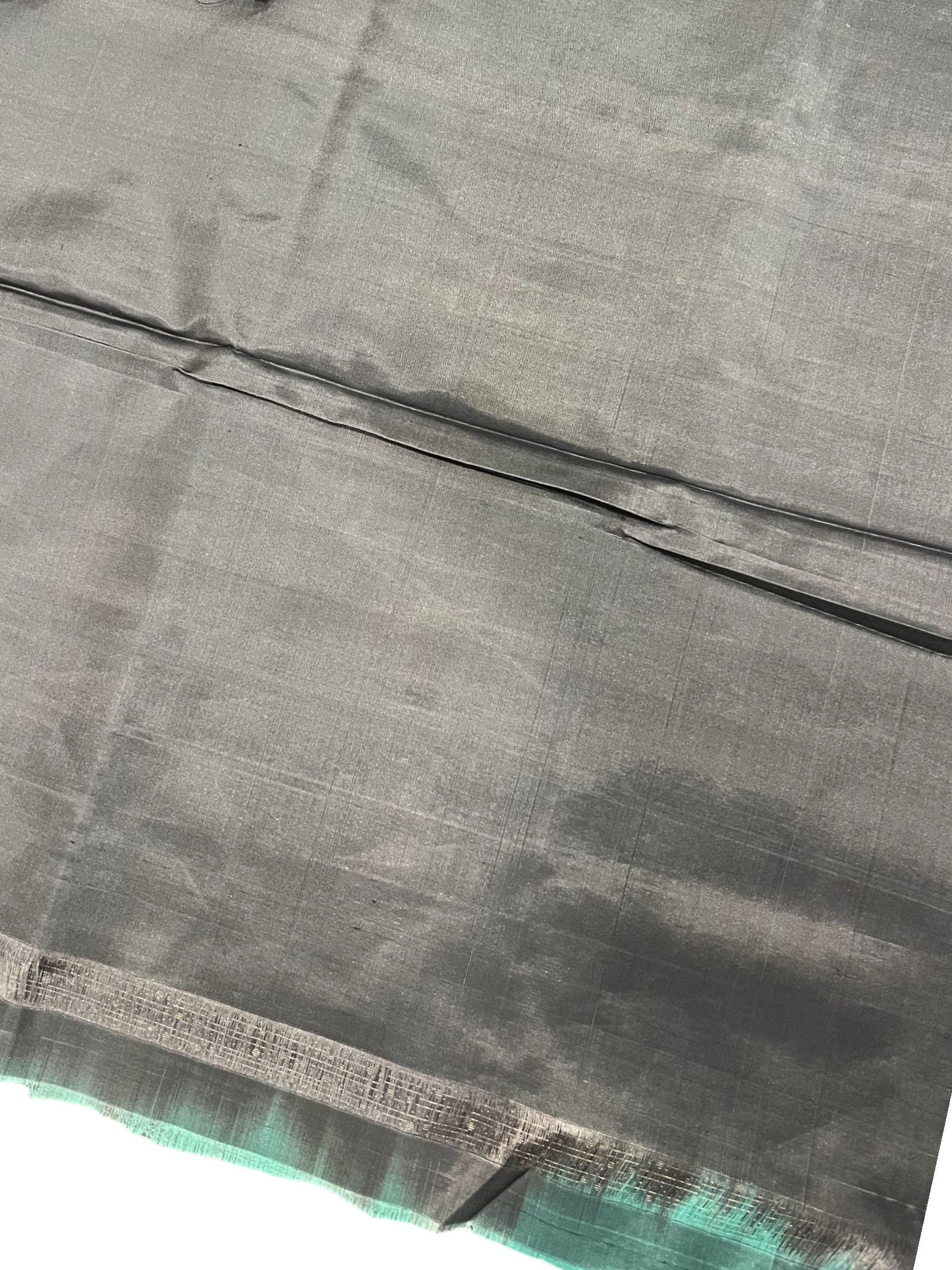 Southloom Pure Handloom Kanchipuram Silk Saree with Korvai Work (Grey)