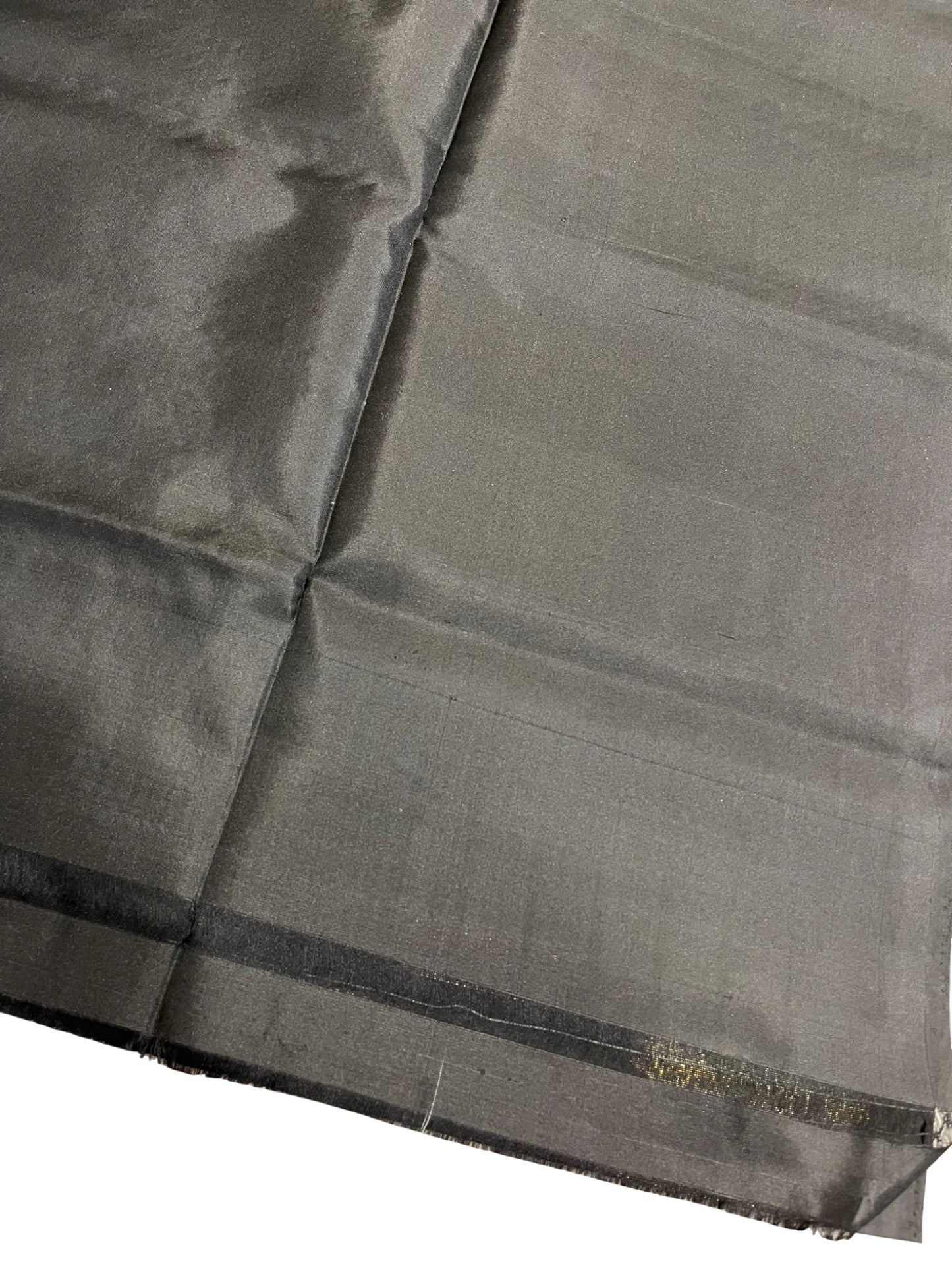 Southloom Pure Handloom Bridal Kanchipuram Silk Saree with Korvai Work (Black)