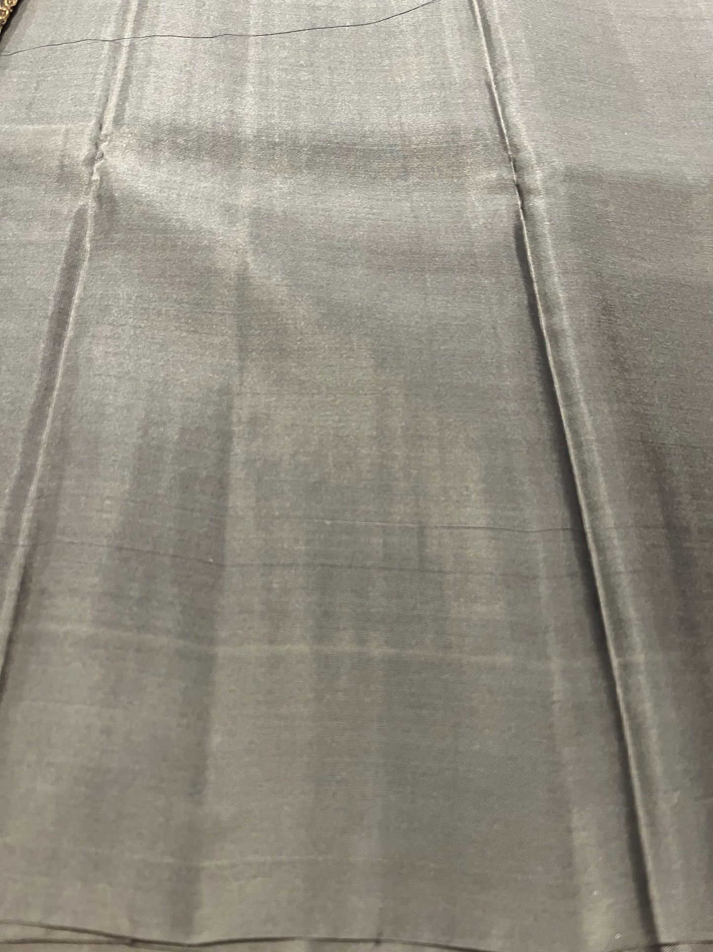 Southloom Pure Handloom Bridal Kanchipuram Silk Saree with Korvai Work(Blue&Gray)