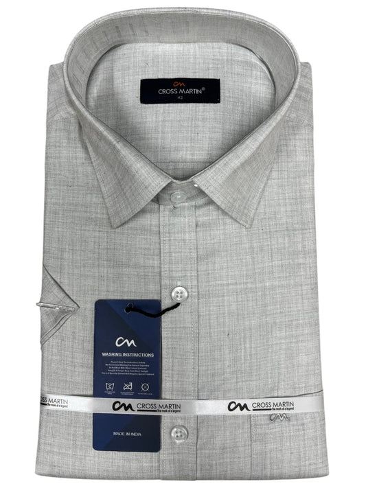 Southloom Pure Cotton Gray Plain Shirt SLSHIRT 42HS