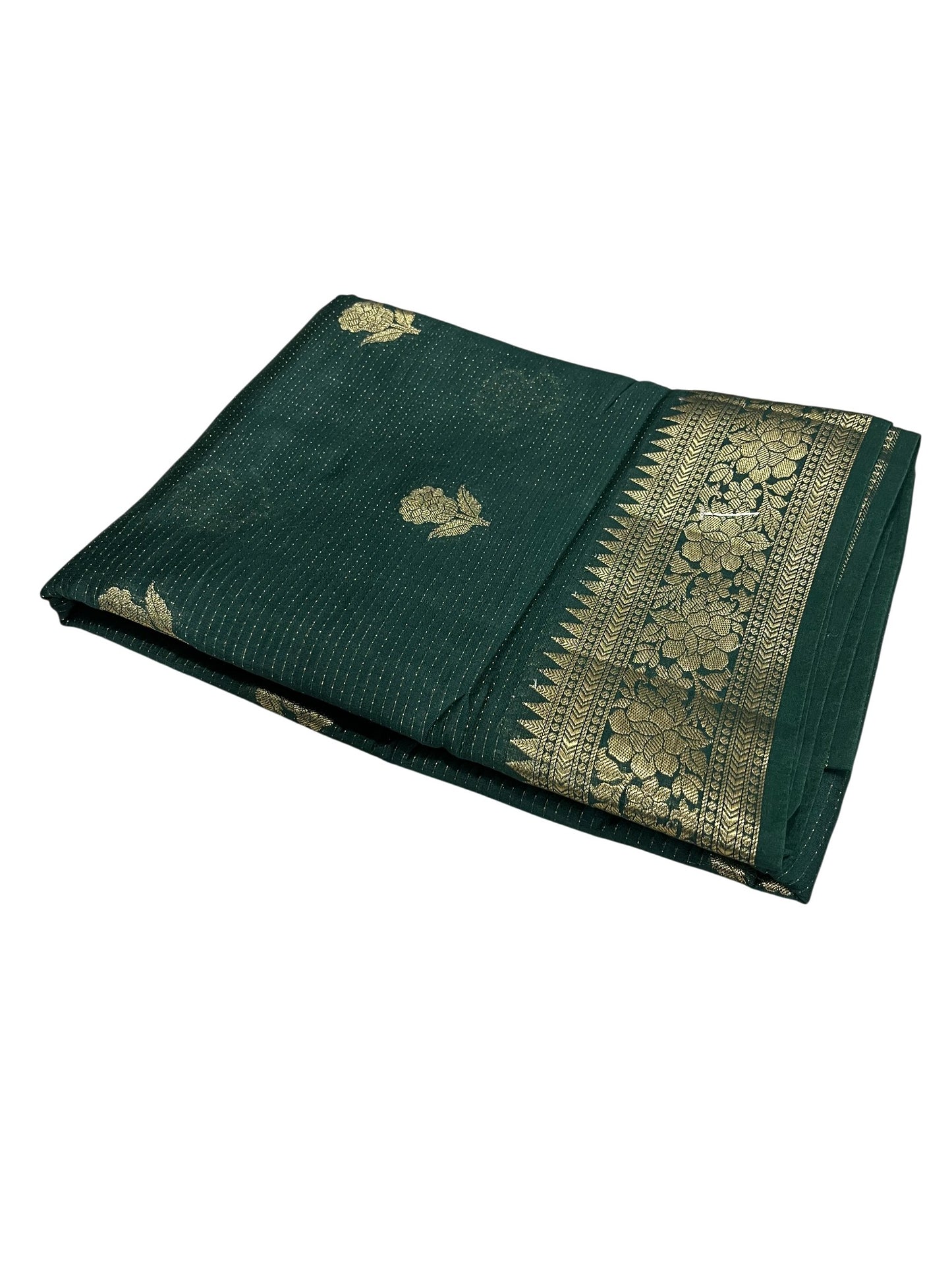 Southloom Georgete Banarasi Silk Saree with Woven Work on Body and Borders