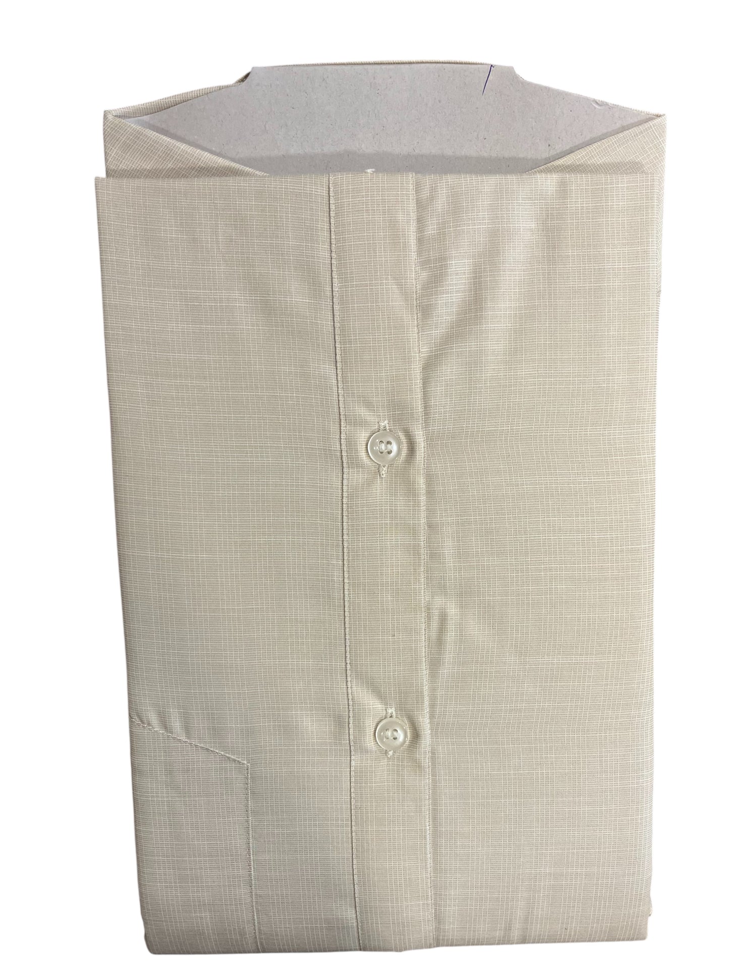 Pure Cotton Beige Plain Shirt SLSHIRT 48 HS