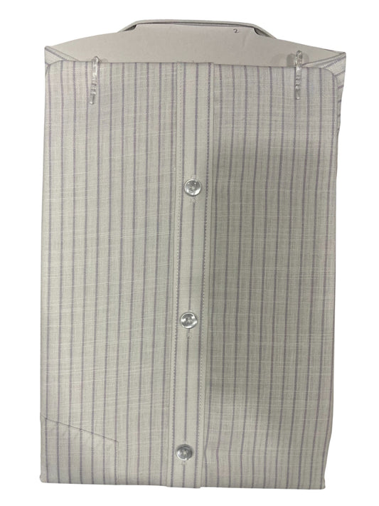 Southloom Pure Cotton White Lines Shirt(XL FS)