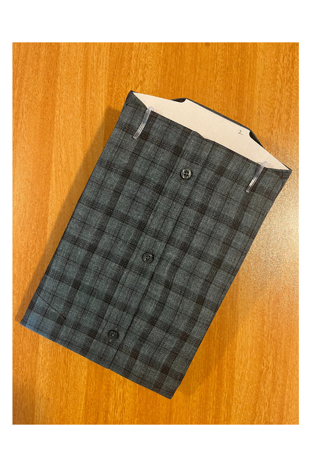 Pure Cotton Green Check Shirt SLSHIRT 46 HS