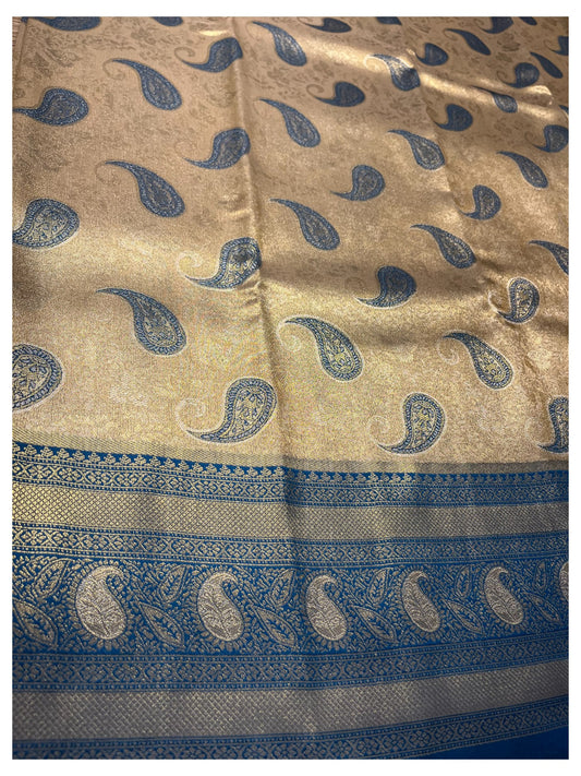 Southloom Semi Silk Saree with Woven Work on Body and Borders