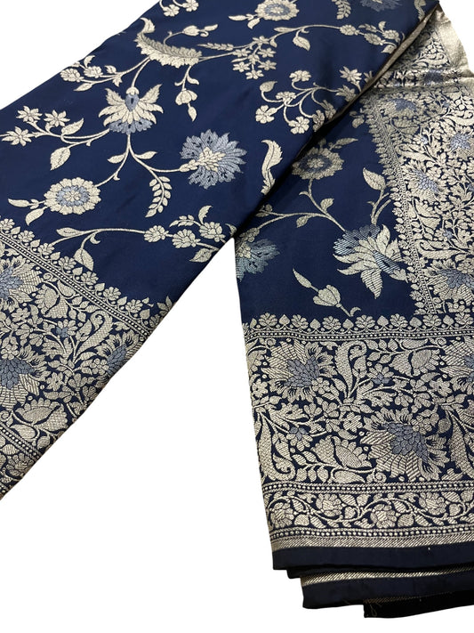 Southloom Pure Banarasi Silk Saree with Woven Work on Body and Borders