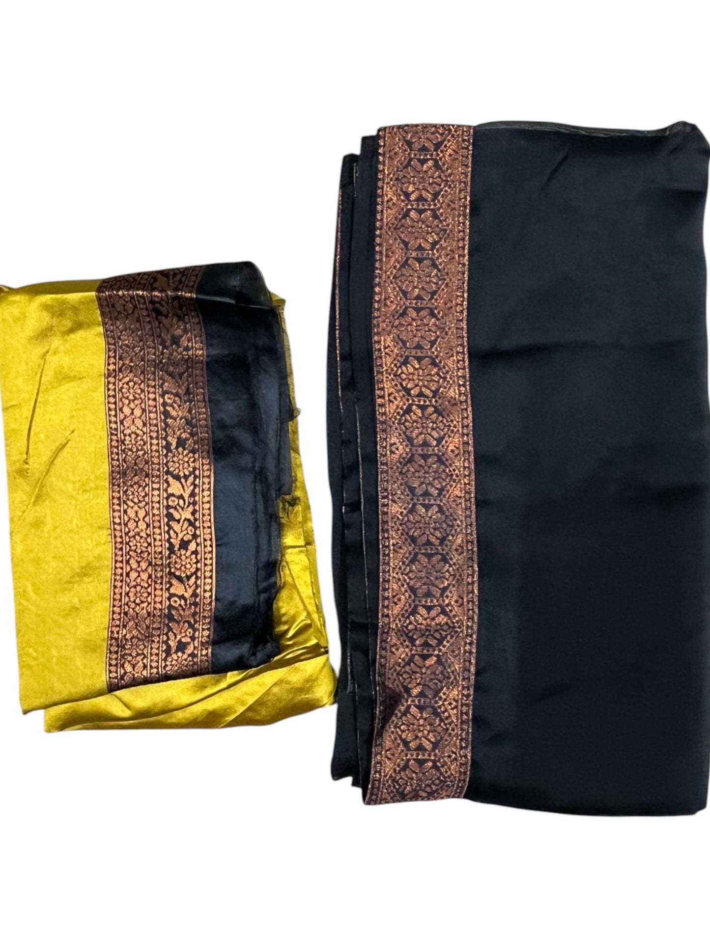 Southloom Semi Silk Dhavani Set with Pavada and Yellow Blouse PieceSLDHAVANI SL542
