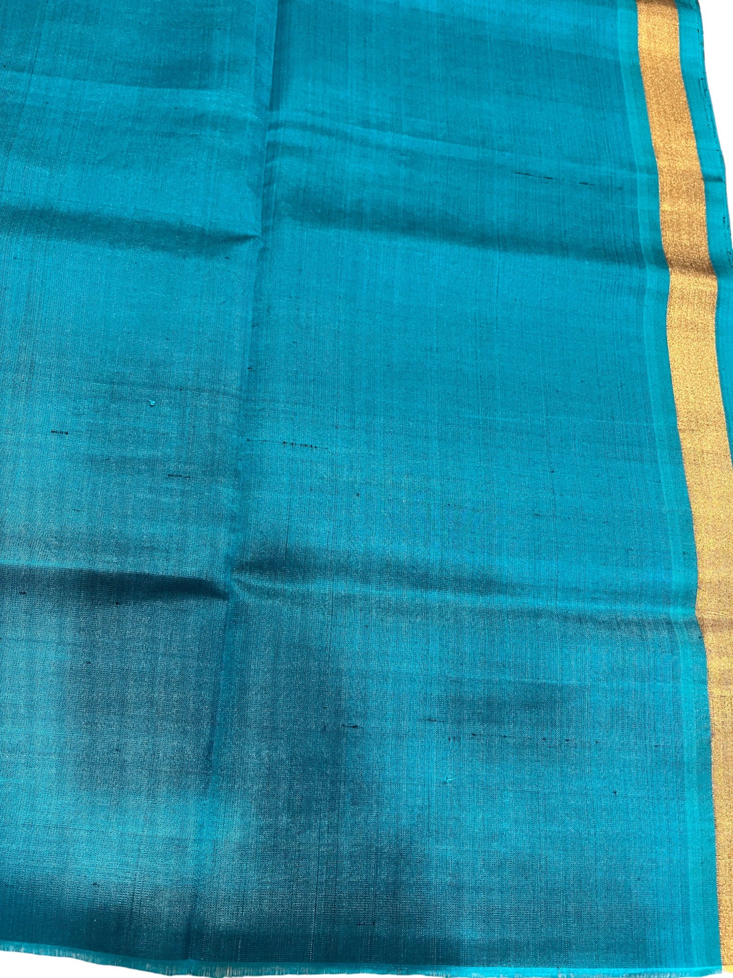 Southloom Pure Handloom Bridal Kanchipuram Silk Saree with Korvai Work (Blue & Grey)