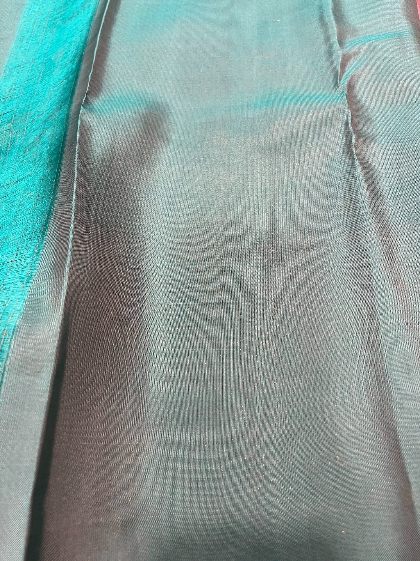 Southloom Pure Handloom Kanchipuram Silk Saree with Butta Work (Grey & Blue)