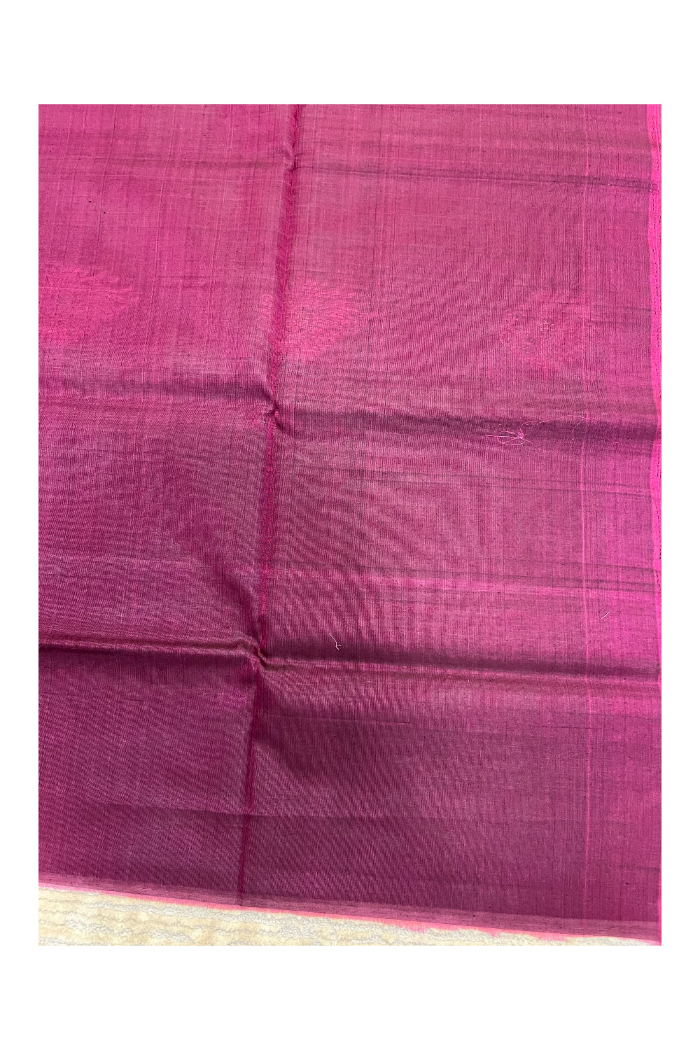 Southloom Pure Handloom Cotton Silk Saree With Handwoven Work Across Body and Blouse in Green And Magenta