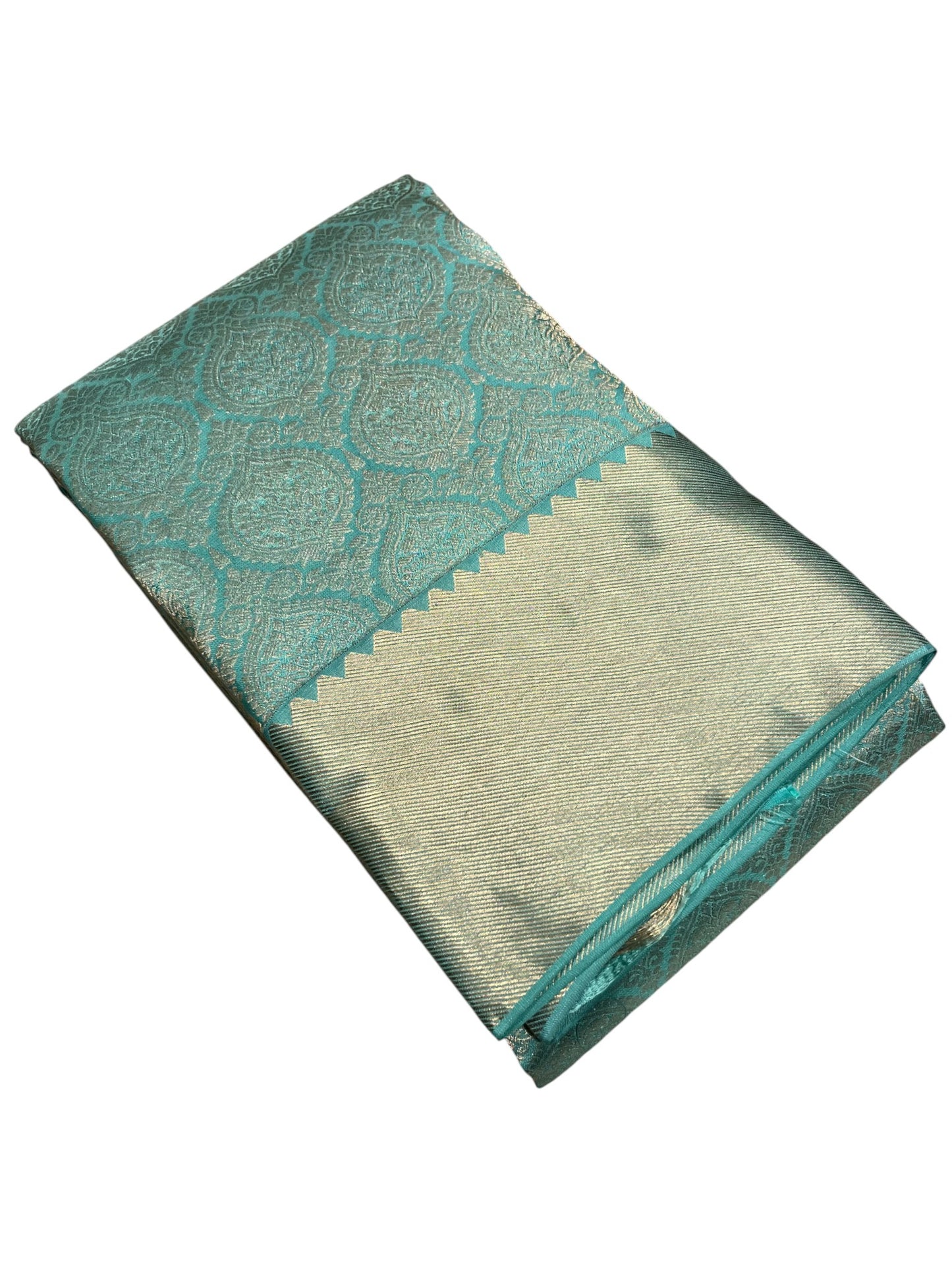 Southloom Pure Handloom Bridal Kanchipuram Silk Saree with Korvai Work