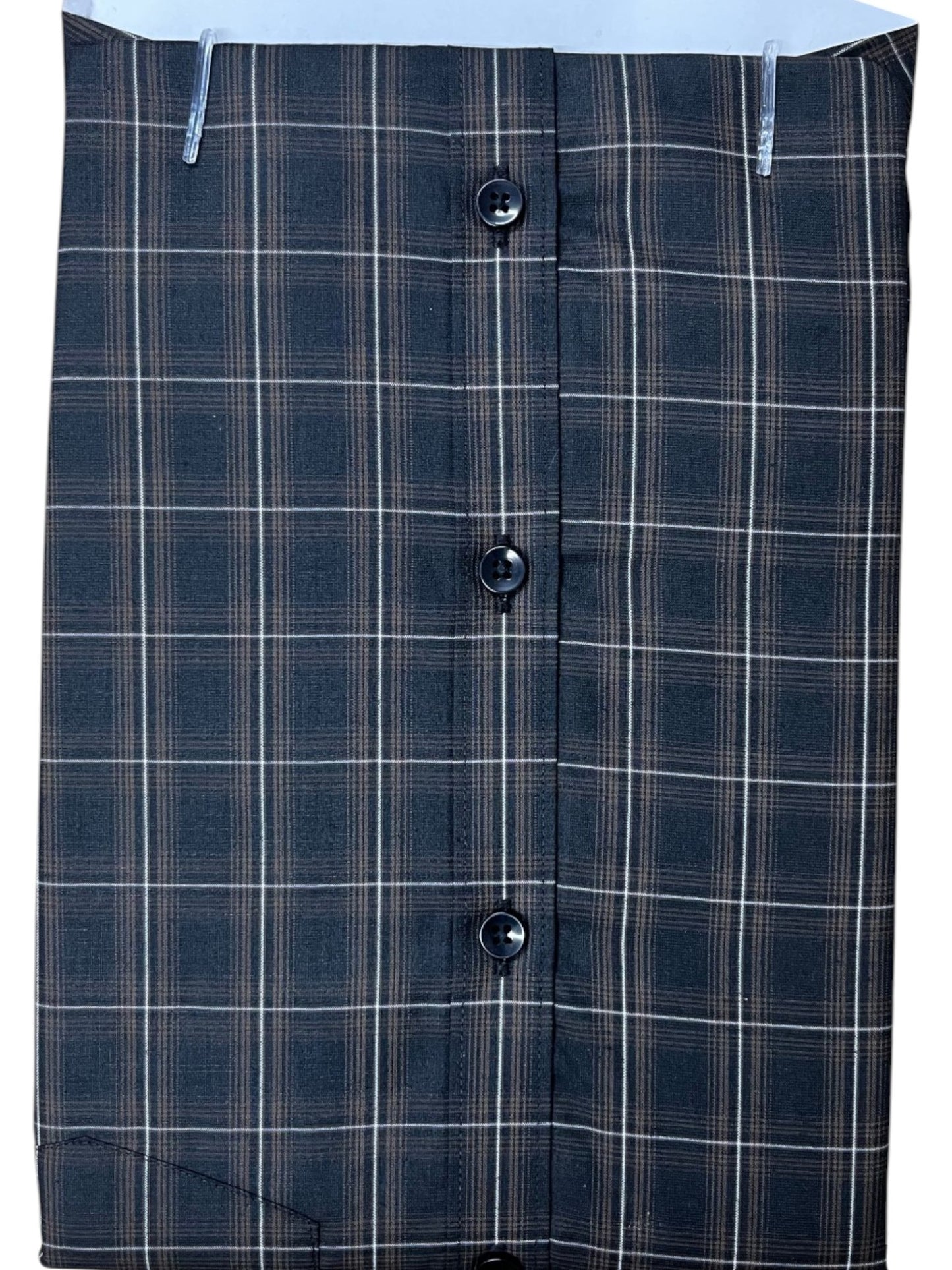 Southloom Pure Cotton Brown Check Shirt SLSHIRT 38FS